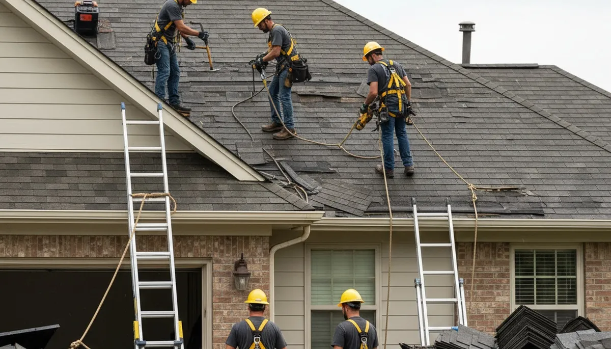 Storm damage tree removal in Oklahoma City, OK by Arbor Tree Care team