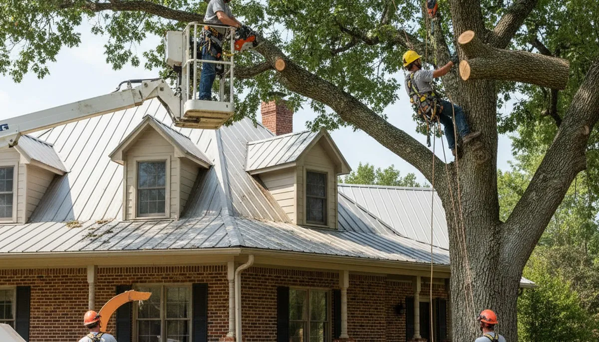 Tree service crew in Oklahoma City, OK providing professional tree care and removal services