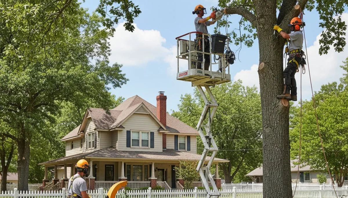 Tree service crew in Oklahoma City, OK providing professional tree care and removal services