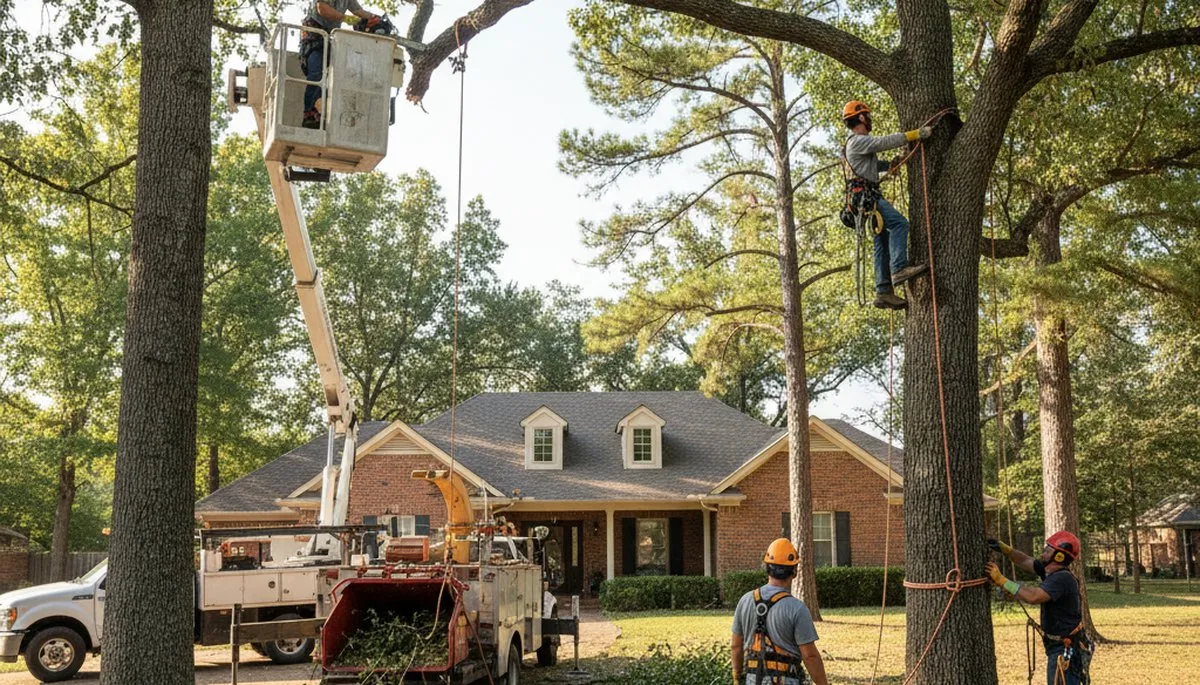Tree service crew in Oklahoma City, OK providing professional tree trimming and removal