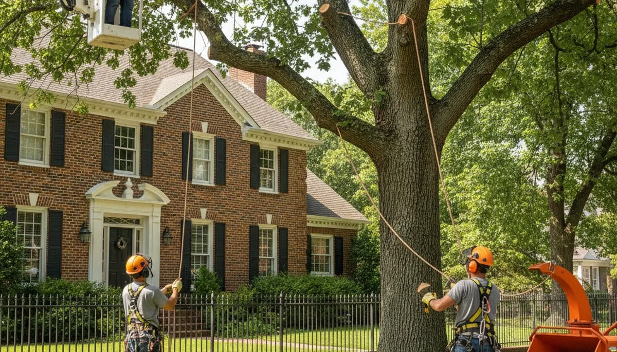 Tree service crew in Oklahoma City, OK providing professional tree care and removal services
