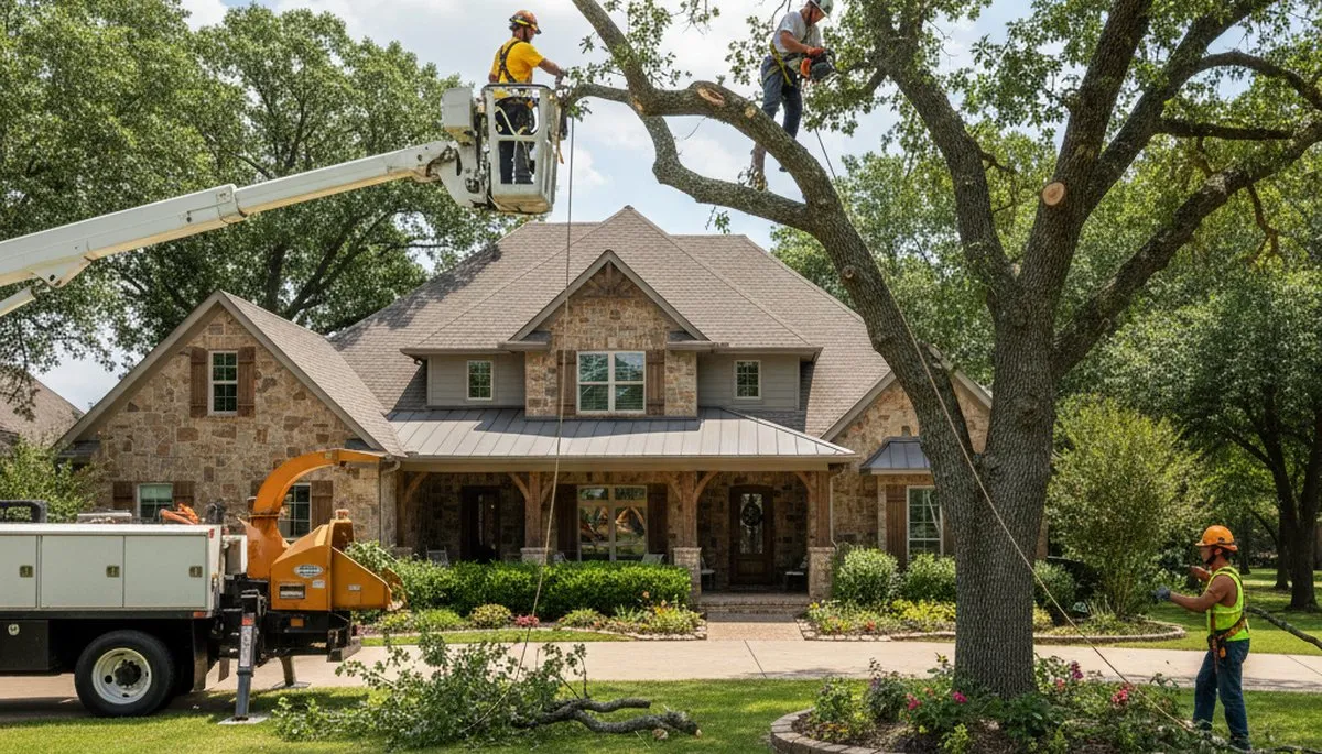 Tree service team in Oklahoma City, OK providing professional tree care and removal services