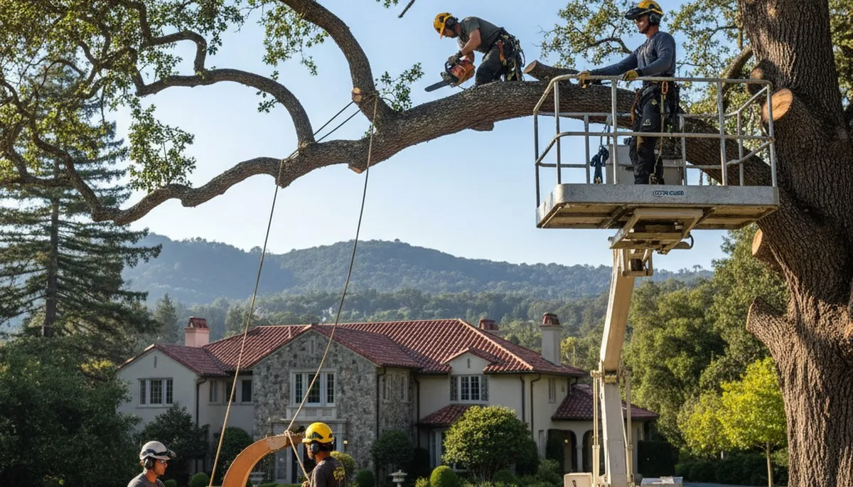 Tree service crew in Oklahoma City, OK providing professional tree care and removal services