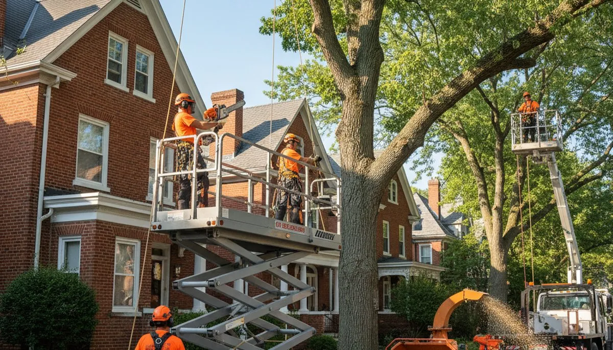 Tree service crew in Oklahoma City, OK providing professional tree care and removal services