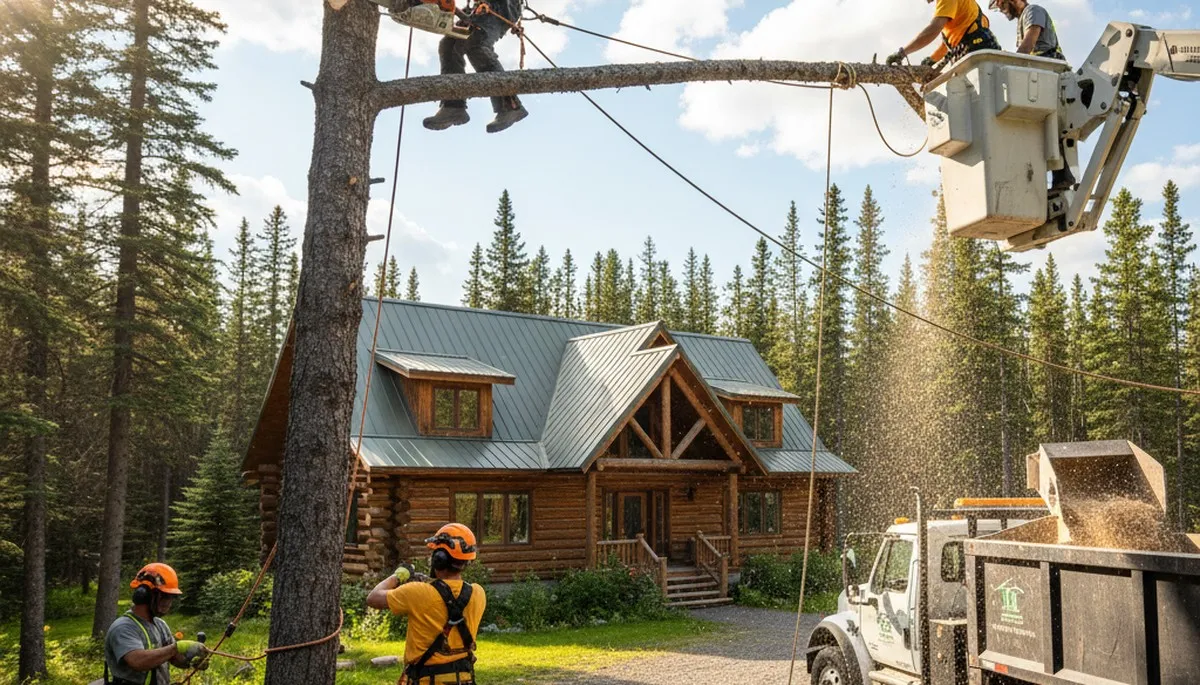 Tree service crew in Oklahoma City, OK providing professional tree care and removal services